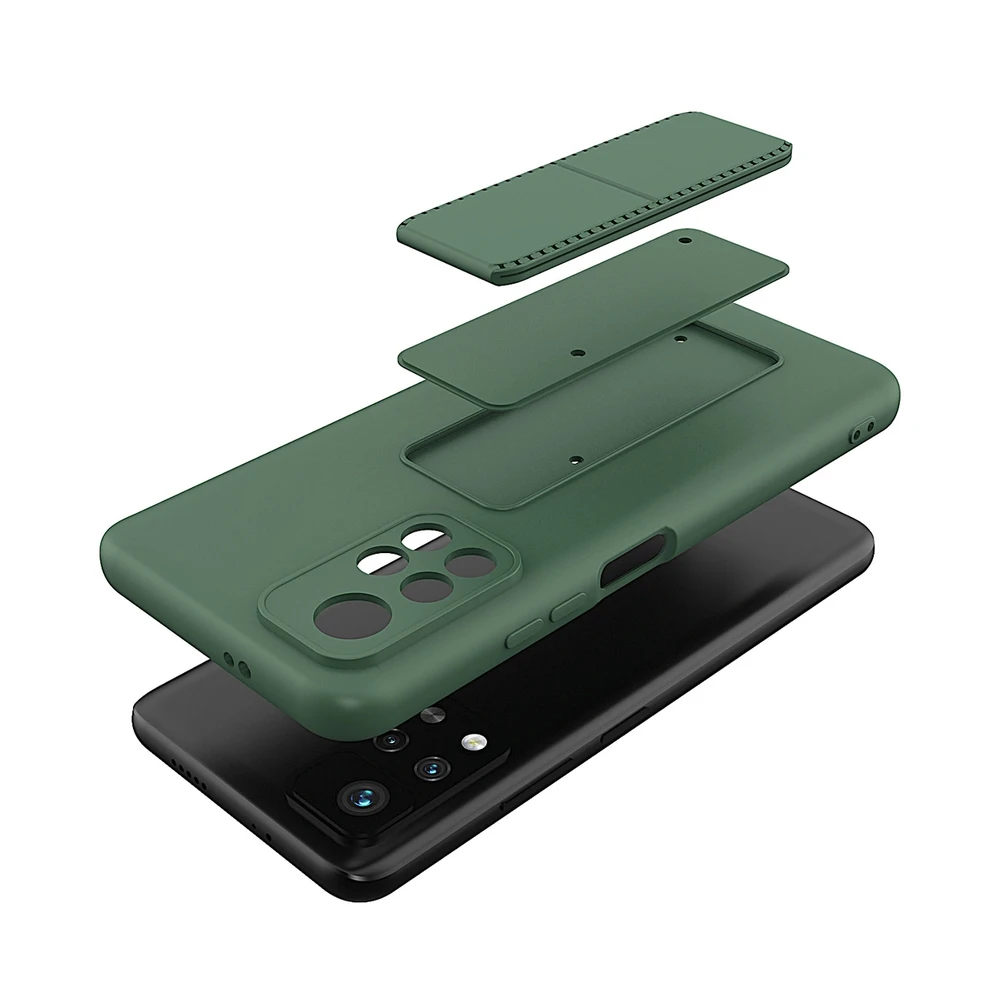 Wozinsky Kickstand dėklas skirtas Xiaomi Redmi Note 11S / Note 11, juodas