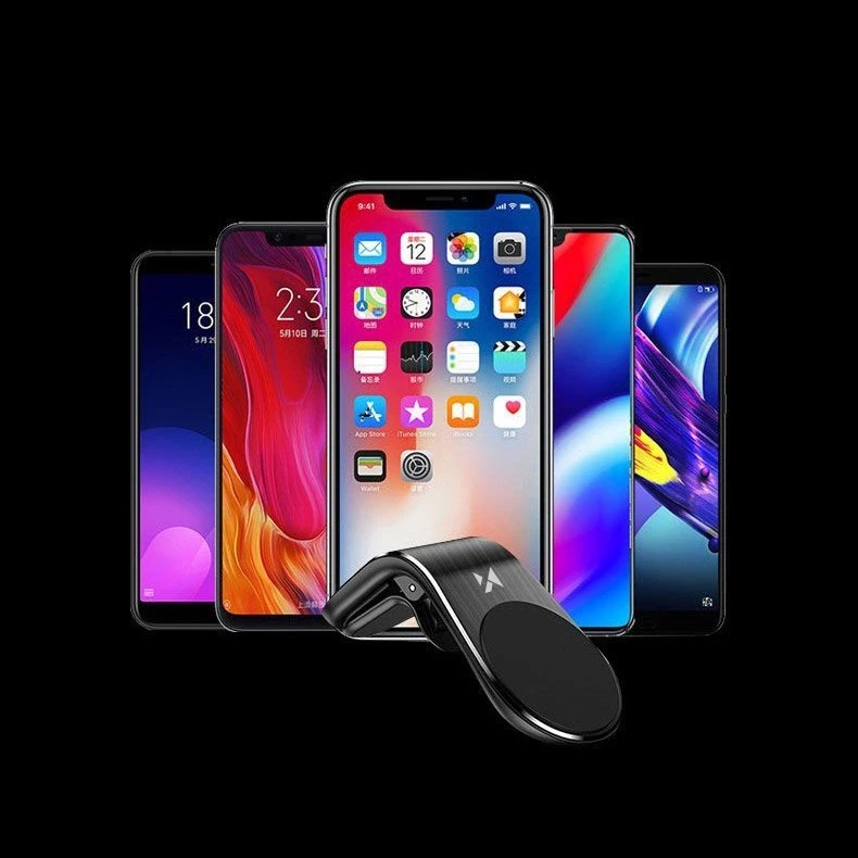 Wozinsky magnetinis telefono laikiklis oro grotelėms juodos spalvos (WCH-02)