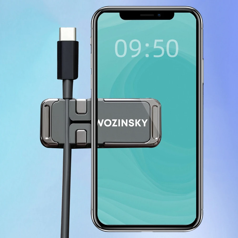 Wozinsky magnetinis telefono laikiklis su kabelių laikikliu (WMCDO-B1)