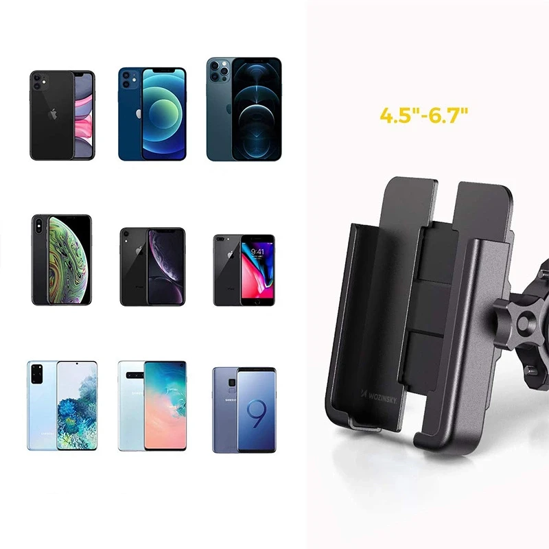 Universalus telefono laikiklis ant dviračio Wozinsky Metal (WBHBK3)