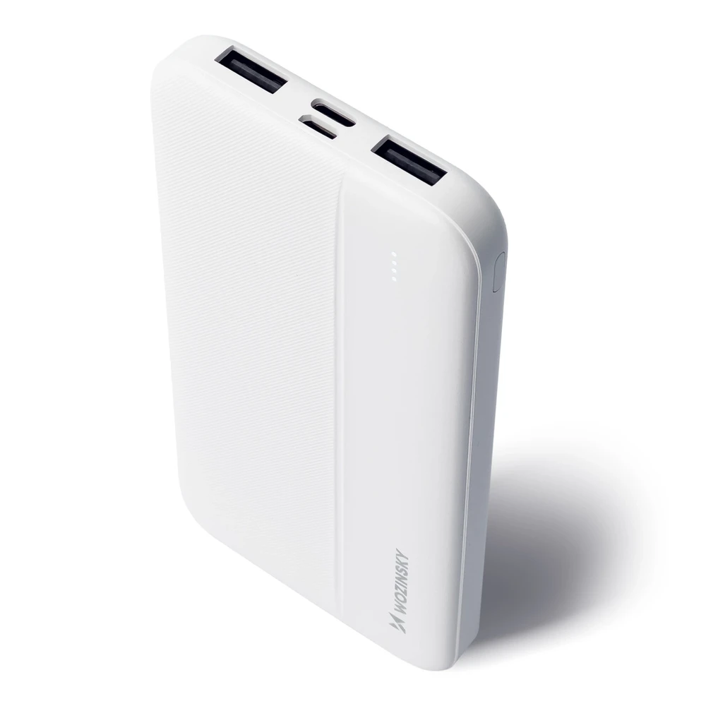 Wozinsky powerbank Li-Po 10000mAh 2 x USB baltos spalvos (WPBWE1)