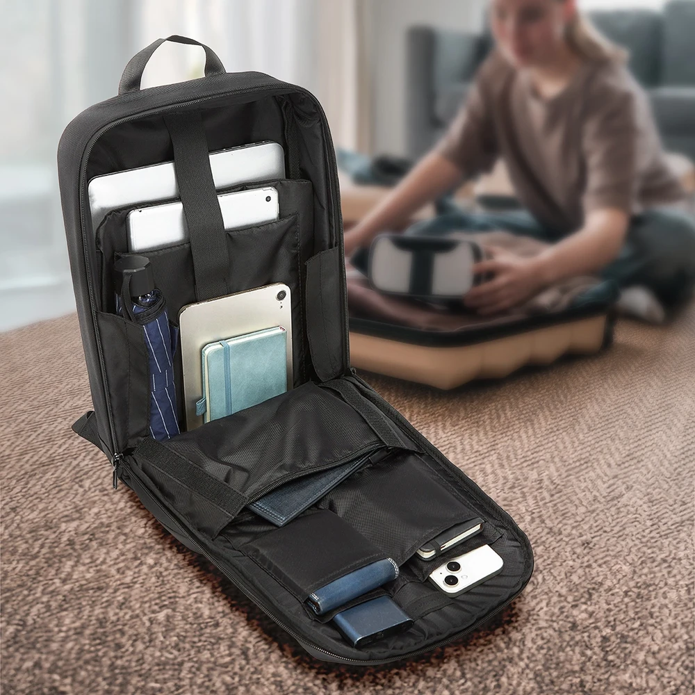 Wozinsky Premium Atsparus vandeniui Nešiojamas kompiuteris Backpack – juodos spalvos