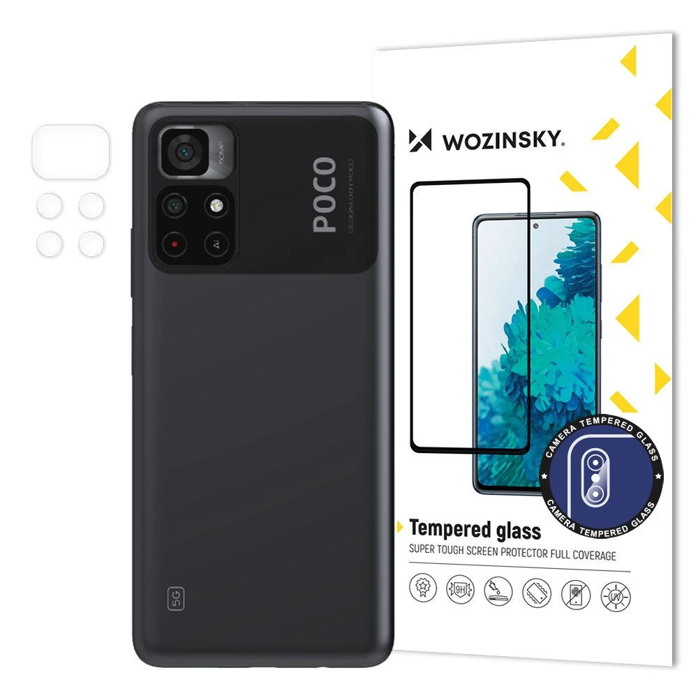 Wozinsky Camera Glass 9H Full apsauginis stiklas kamerai Xiaomi Poco M4 Pro 5G Camera