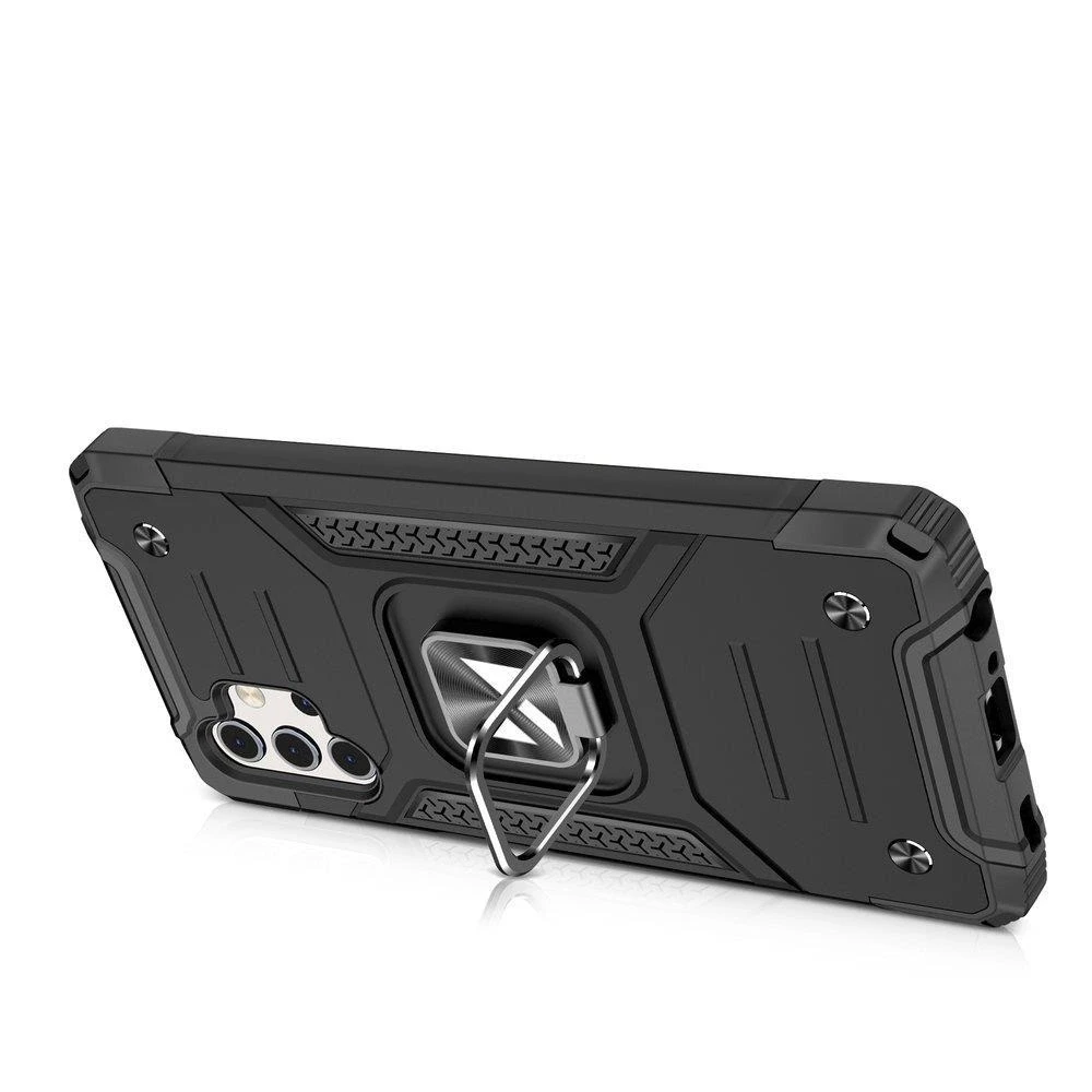 Wozinsky Ring Armor dėklas skirtas Samsung Galaxy A73, juodas