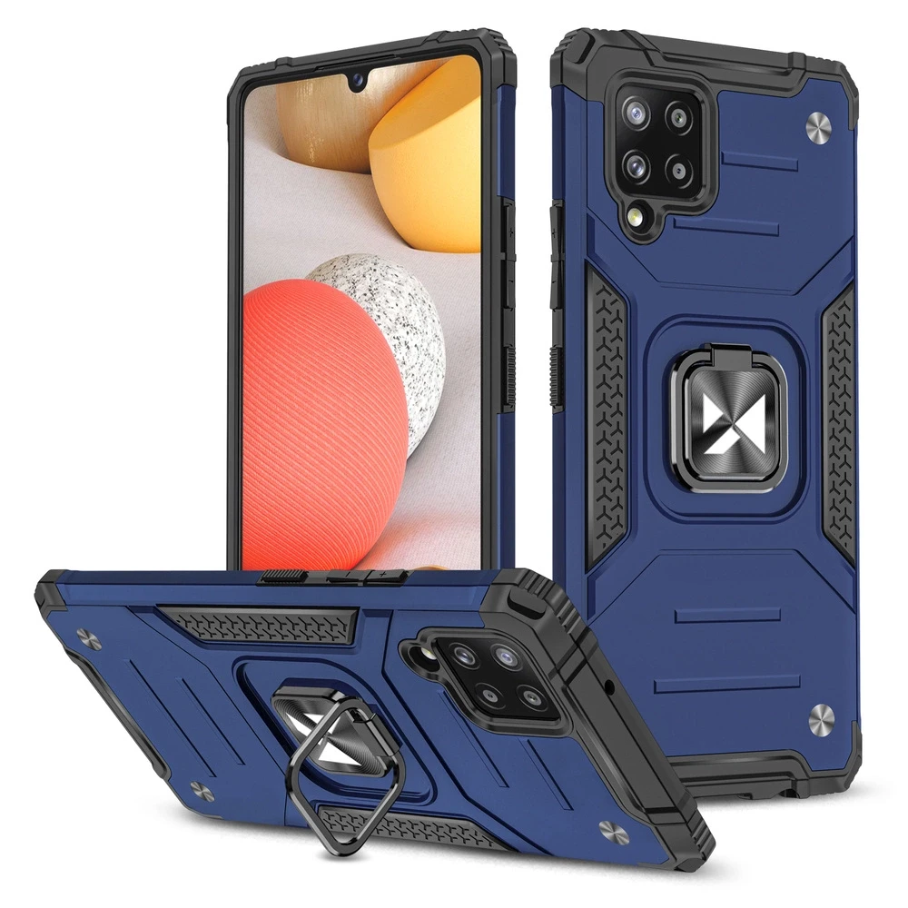Wozinsky Ring Armor dėklas skirtas Samsung Galaxy A42 5G, mėlynas