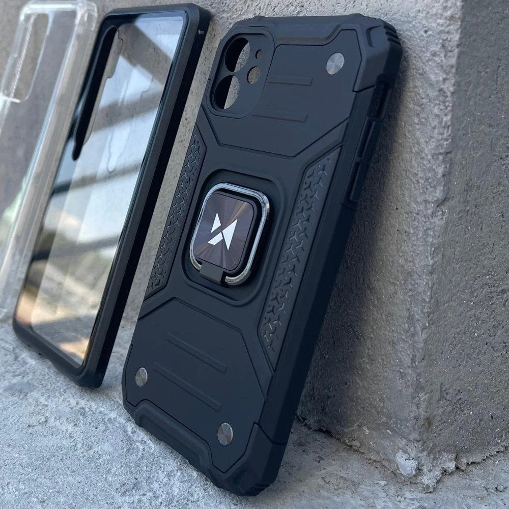Wozinsky Ring Armor dėklas skirtas Samsung Galaxy A73, mėlynas
