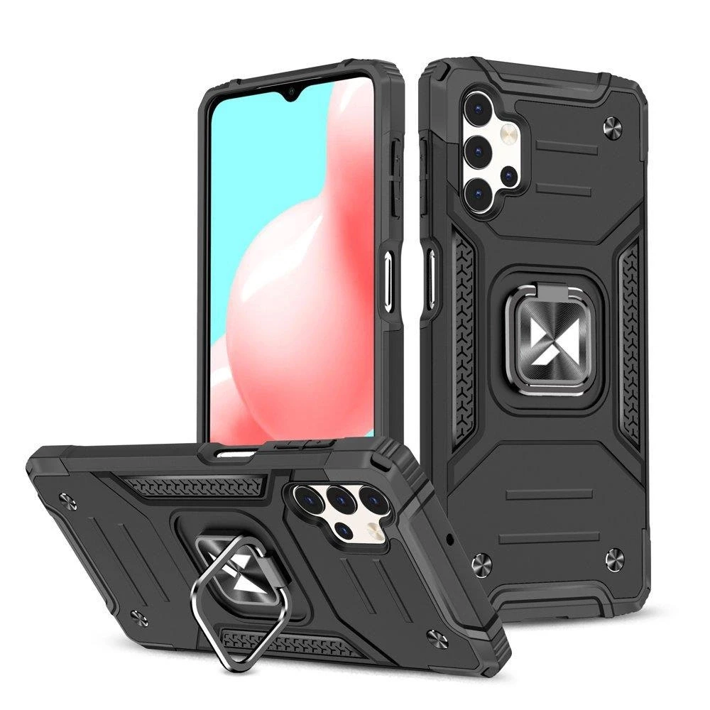 Wozinsky Ring Armor dėklas skirtas Samsung Galaxy A73, juodas