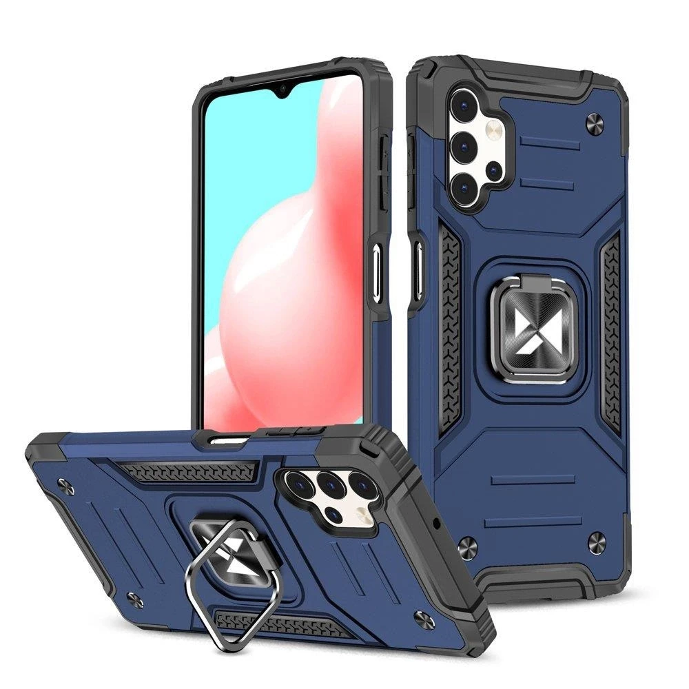 Wozinsky Ring Armor dėklas skirtas Samsung Galaxy A73, mėlynas