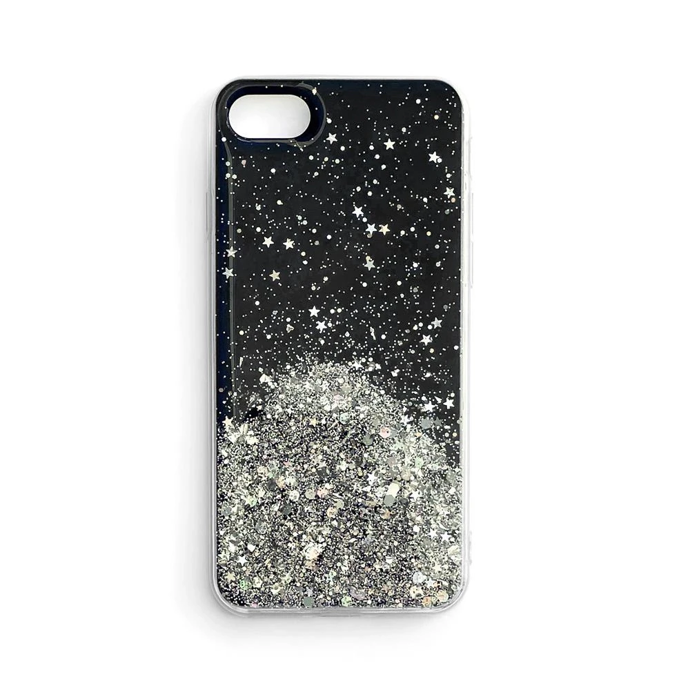 Wozinsky Star Glitter Shining dėklas skirtas iPhone 12 mini, juodas