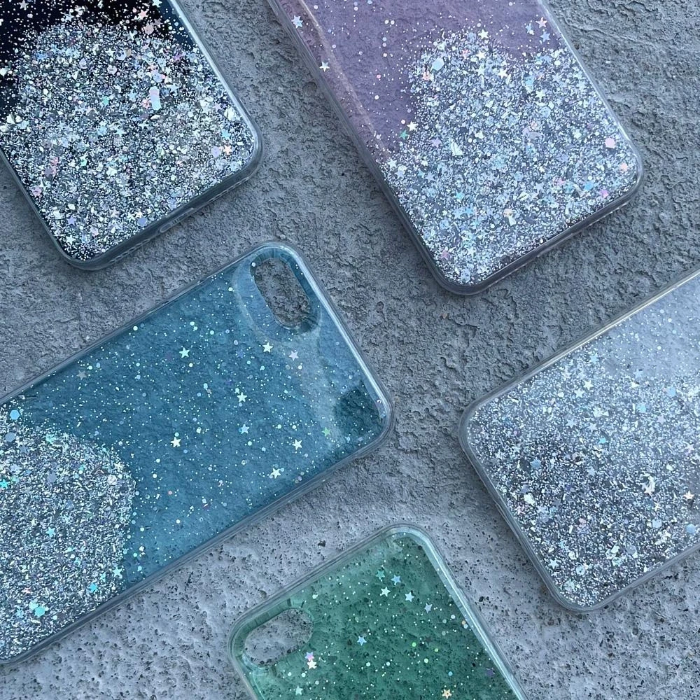 Wozinsky Star Glitter Shining dėklas skirtas iPhone 12 Pro Max, žalias