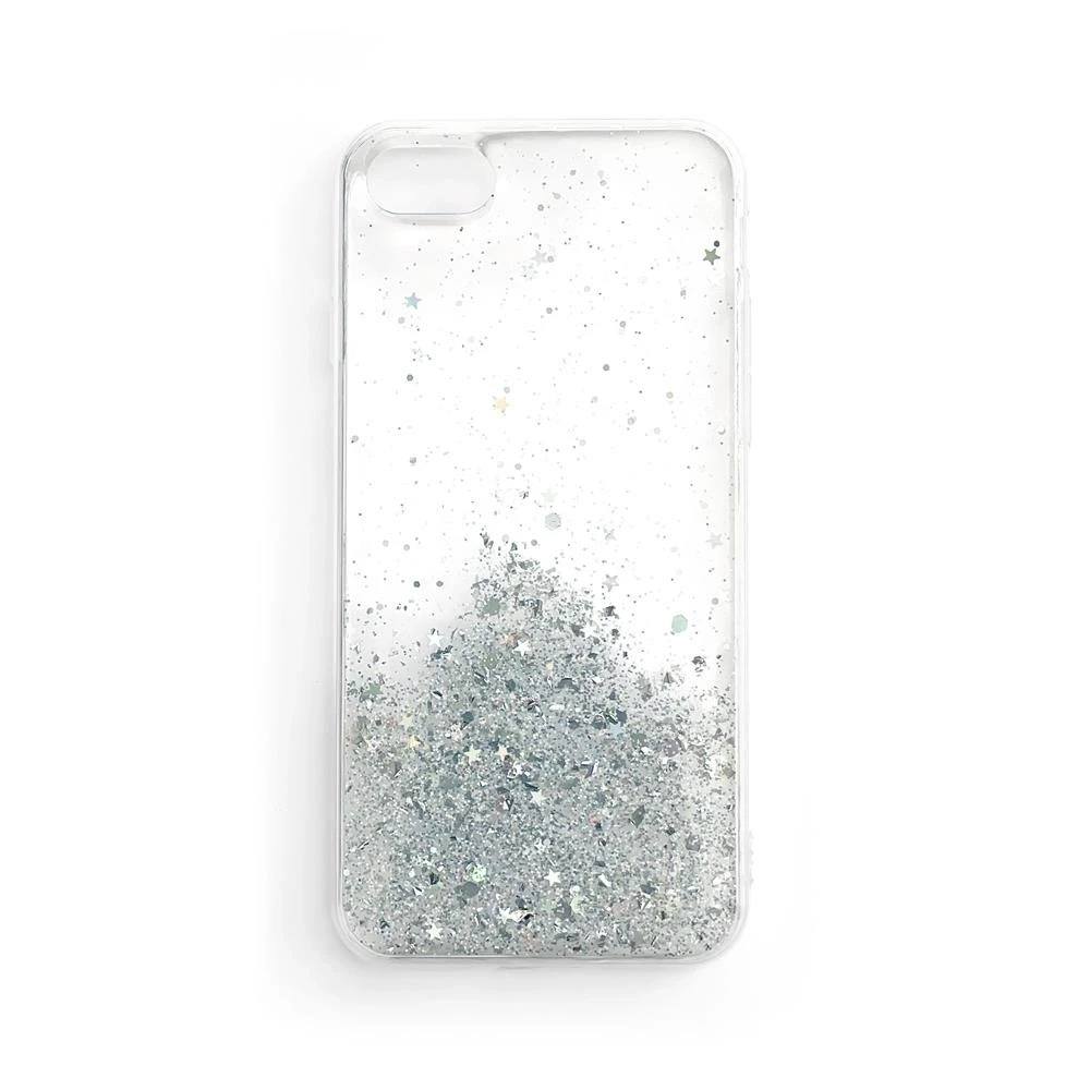 Wozinsky Star Glitter Shining dėklas skirtas Xiaomi Redmi K40 Pro+ / K40 Pro / K40 / Poco F3, skaidrus