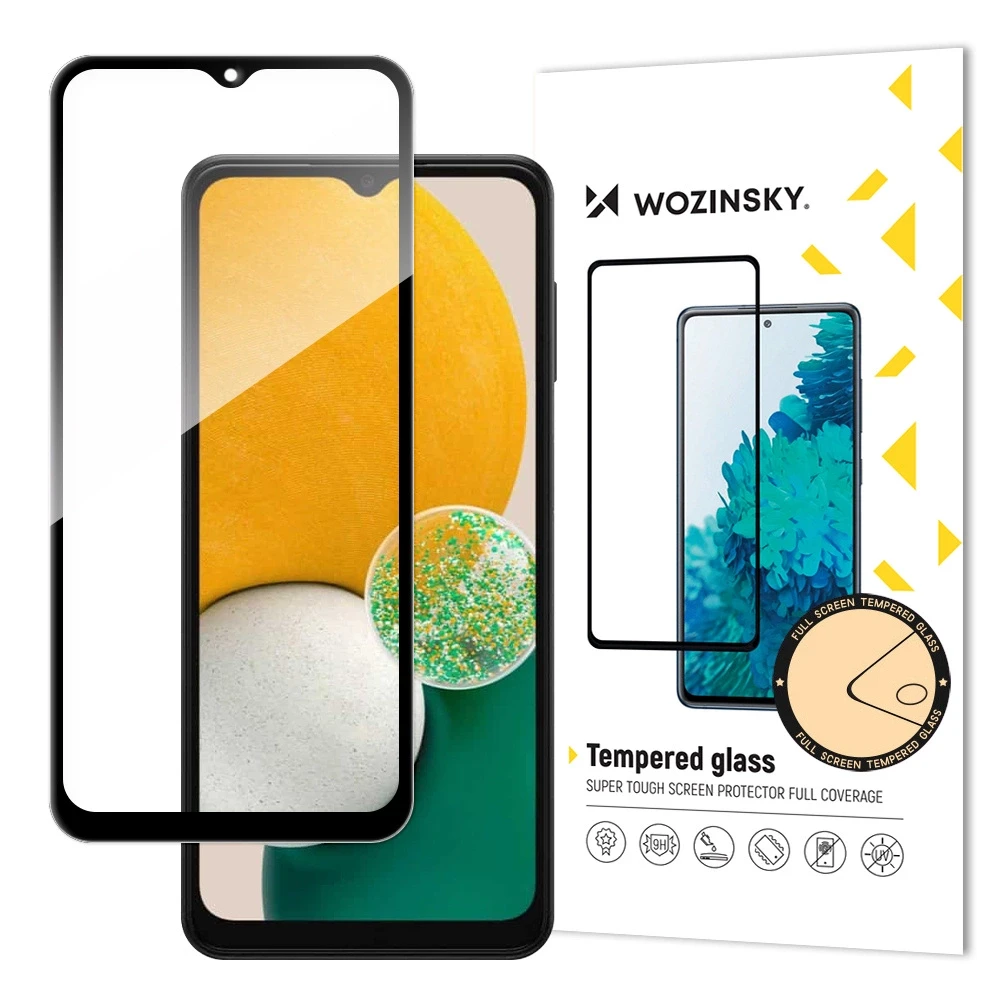 LCD apsauginis stikliukas Wozinsky 5D pritaikytas dėklui Samsung A135 A13 4G juodas