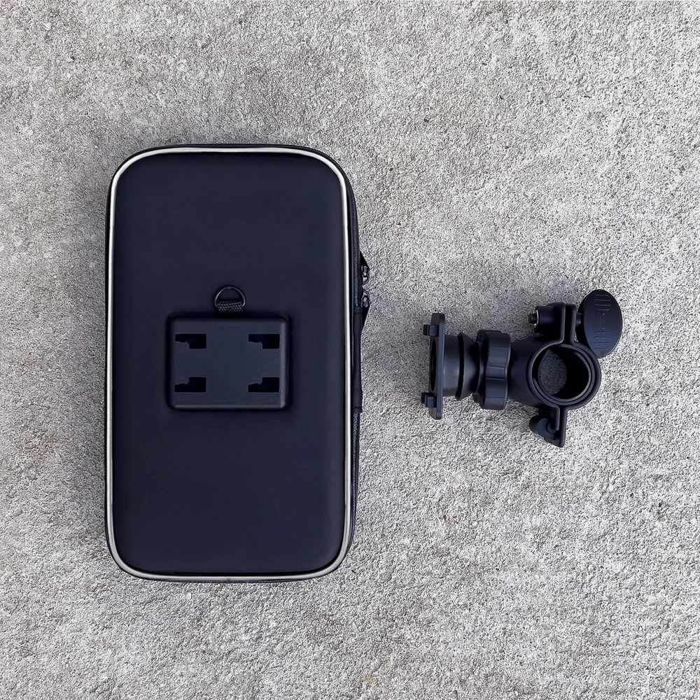 Wozinsky phone holder bike, motorcycle, scooters dėklas telefonui juodos spalvos WBHBK7