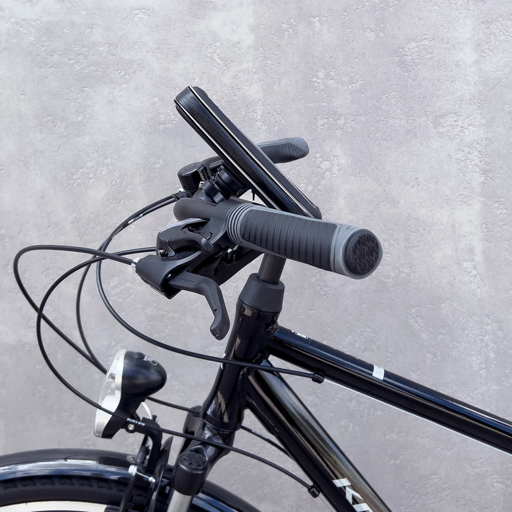 Wozinsky phone holder bike, motorcycle, scooters dėklas telefonui juodos spalvos WBHBK7