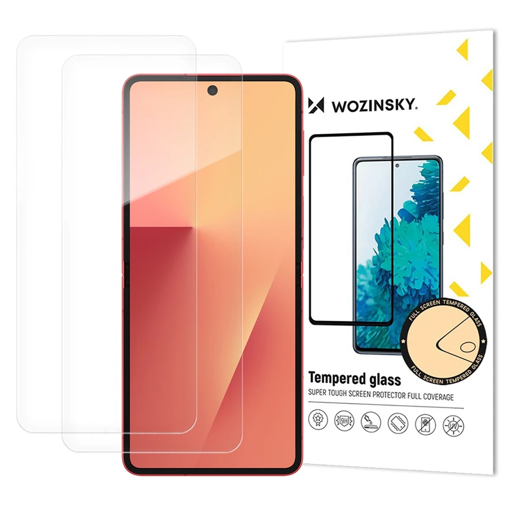 Wozinsky TPU viso kūno ekrano apsauga „Samsung Galaxy Z Flip 7“, 2 vnt. rinkinys