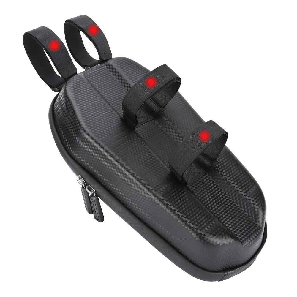Wozinsky waterproof scooter handlebar bag 3l handlebar bag juodos spalvos (WSB4BK)