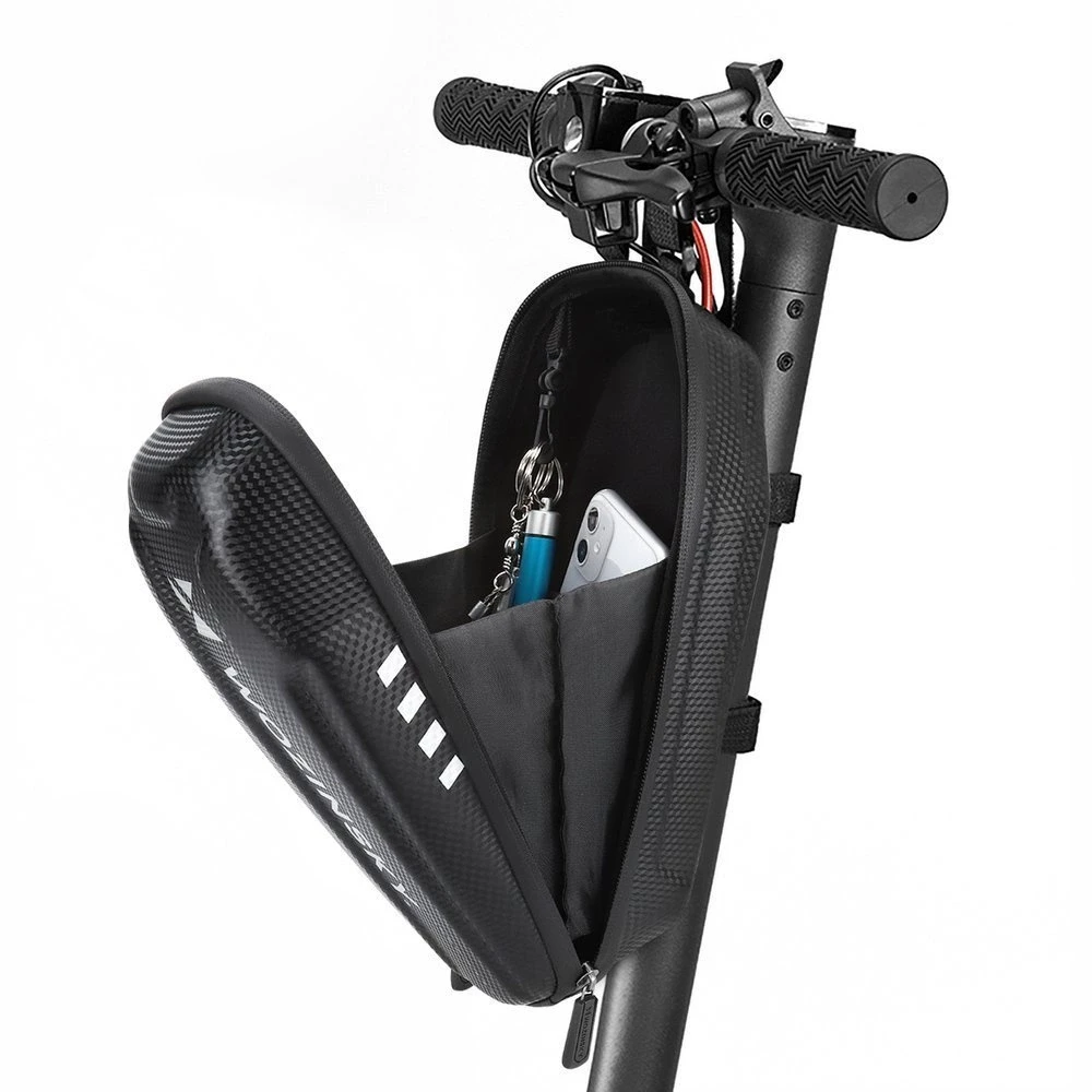 Wozinsky waterproof scooter handlebar bag 3l handlebar bag juodos spalvos (WSB4BK)