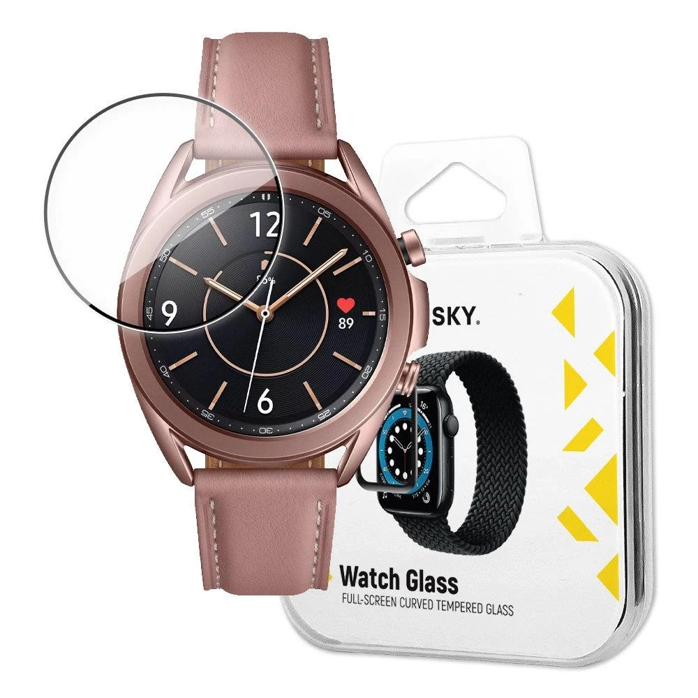 Wozinsky Watch Glass Hibridinis stiklas, skirtas Samsung Galaxy Watch 3 41 mm juodas