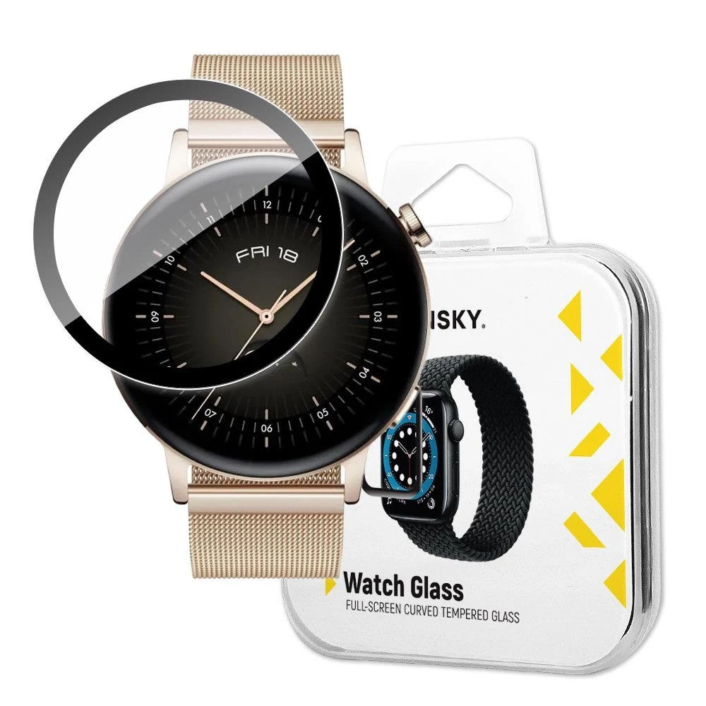 Wozinsky Watch Glass Hybrid Glass Huawei Watch GT 3 42mm Juodas