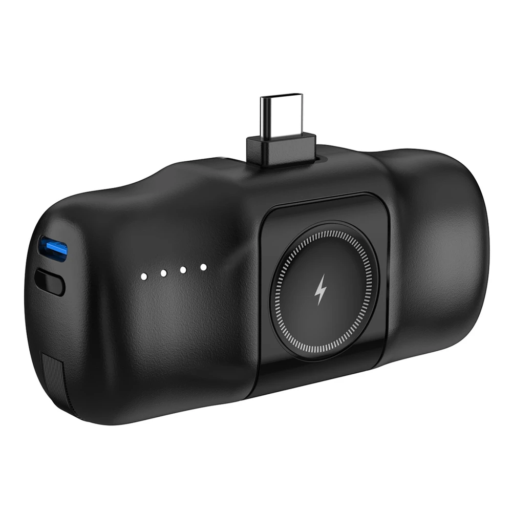 Išorinė baterija POWER BANK Wozinsky (WF16-YCS) USB-C + Apple Watch Charger 5000mAh (20W) juoda