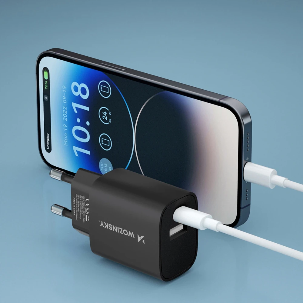 Įkroviklis Wozinsky (WGWCB) (1xUSB-C;1xUSB 3A 20W) juodas
