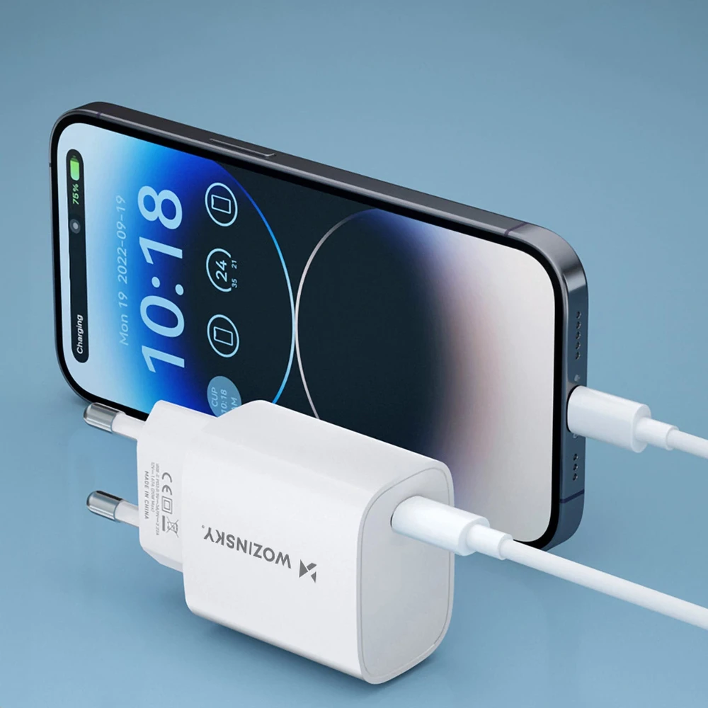 Wozinsky WGWCCW 20W USB-C laidinis įkroviklis – baltos spalvos