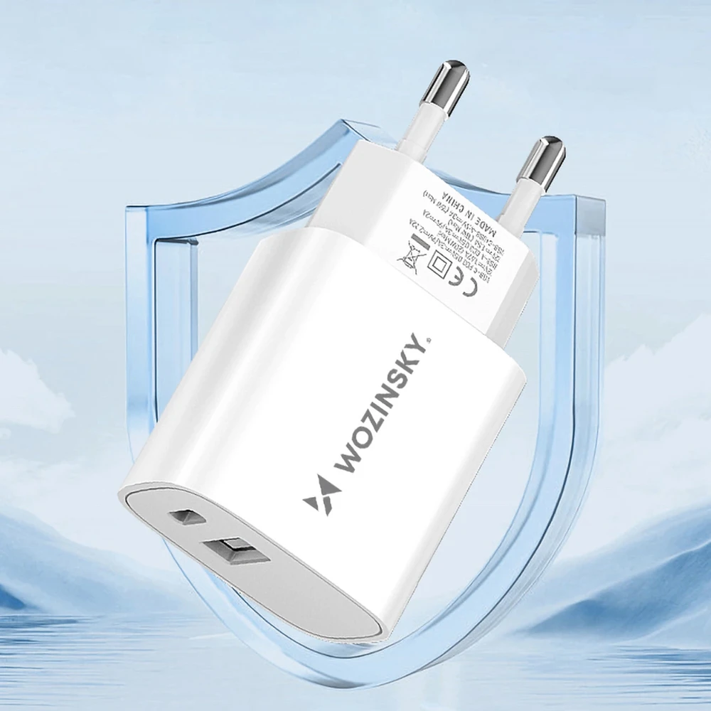 Įkroviklis Wozinsky (WGWCW) (1xUSB-C;1xUSB 3A 20W) baltas