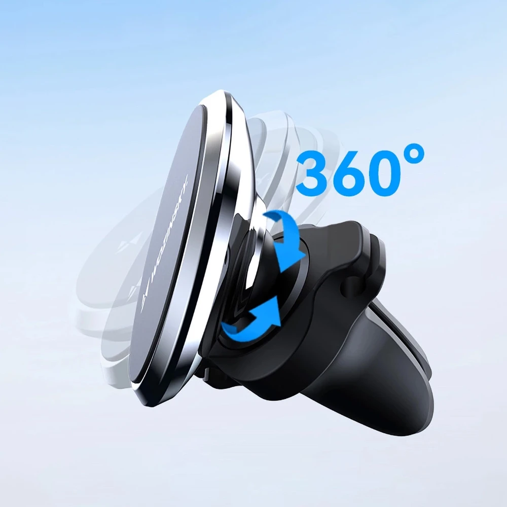 Wozinsky WUMKO magnetinis telefono laikiklis for car air vent – juodos spalvos