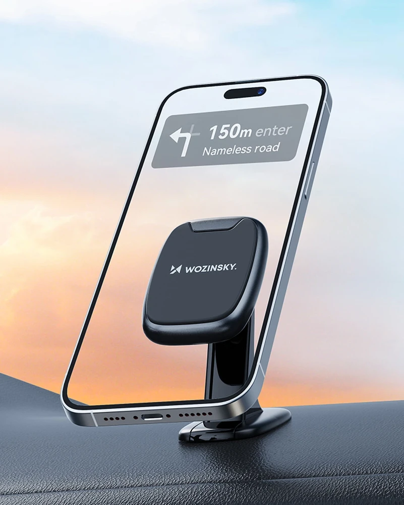 Wozinsky WUMTD magnetinis telefono laikiklis car dashboard – juodos spalvos