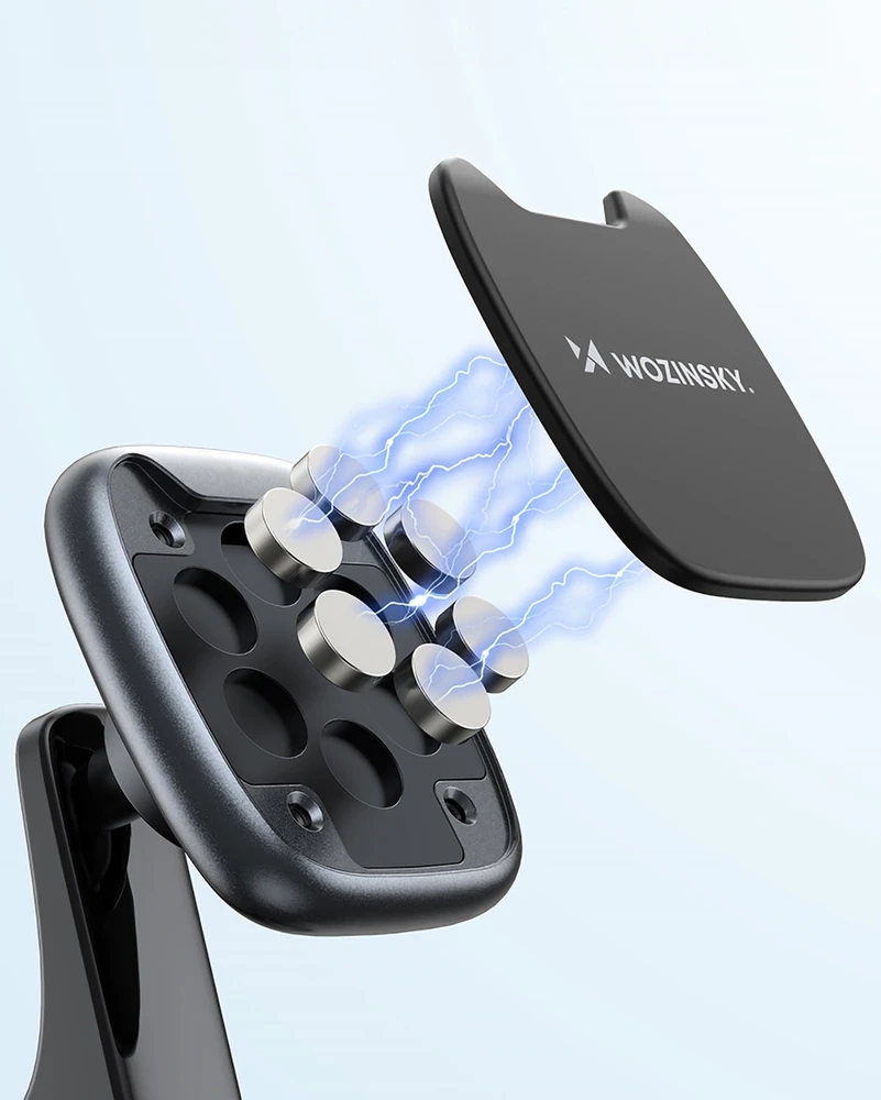 Wozinsky WUMTD magnetinis telefono laikiklis car dashboard – juodos spalvos