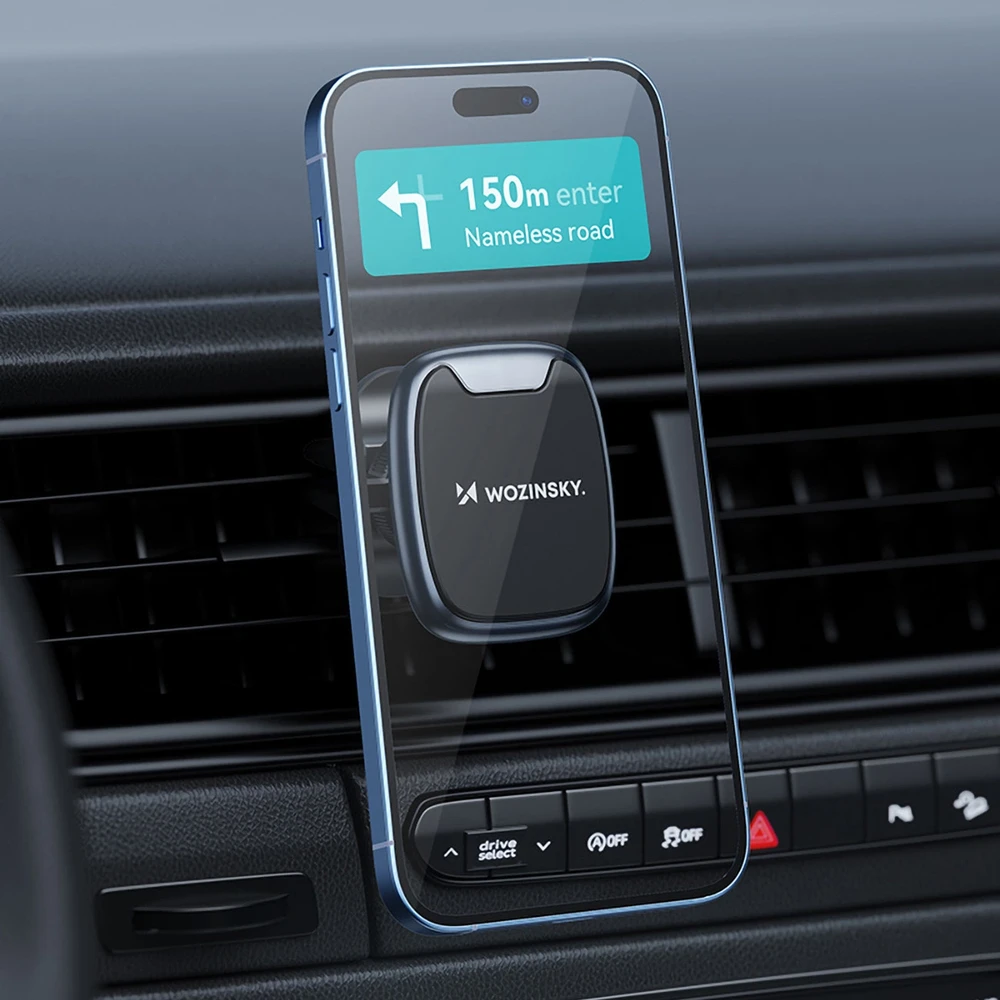 Wozinsky WUMTK magnetinis telefono laikiklis automobiliui air vent – juodos spalvos