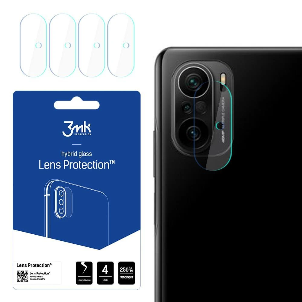 3MK objektyvo apsauga Xiaomi Poco F3 5G kameros objektyvo apsauga 4vnt