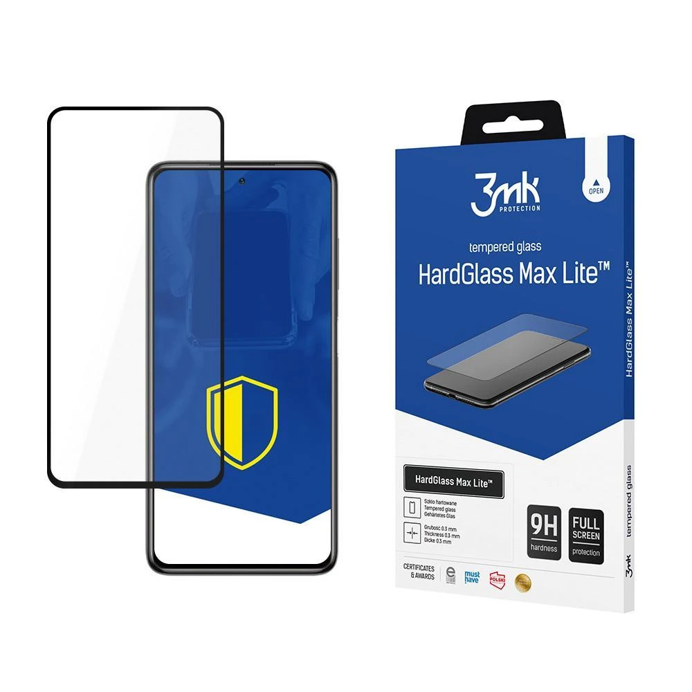 LCD apsauginis stikliukas 3mk Hard Glass Max Lite Xiaomi Poco X3/Poco X3 NFC/Poco X3 Pro juodas