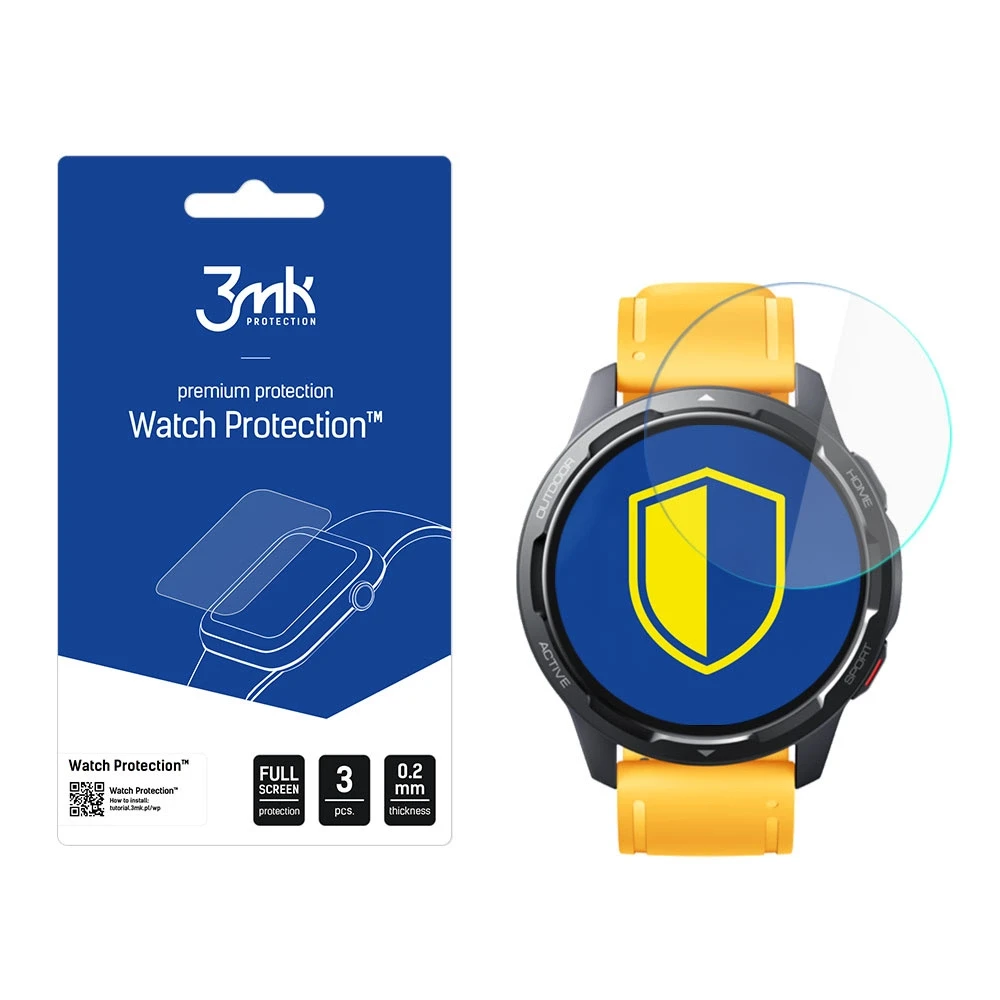 Apsauginis ekrano stiklas 3MK išmaniojo laikrodžio Xiaomi Watch S1