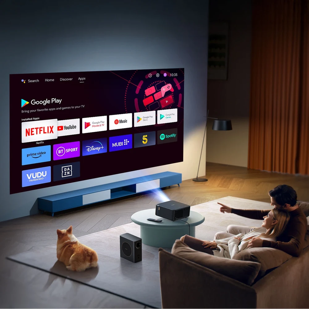 Yaber K2s Pro LCD FullHD 1080p Multimedia Projektorius su JBL kolonėlėmis and Subwoofer – juodos spalvos
