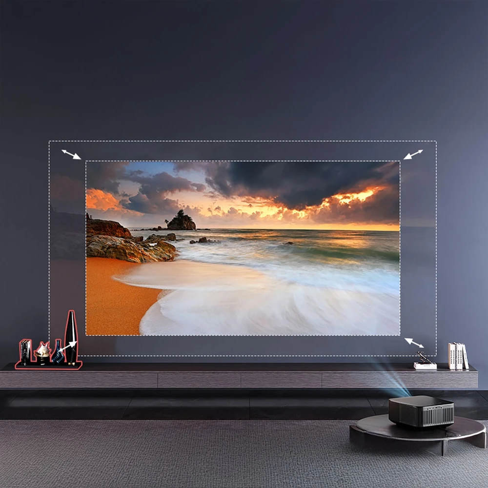 Projektorius Yaber K3 Pro LCD Full HD su JBL kolonėlėmis ir žemų dažnių kolonėle, juodas