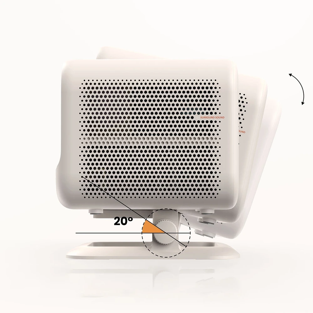 Yaber L2 Plus LCD FullHD 1080p Multimedia Projektorius su JBL kolonėlėmis – gelsvas