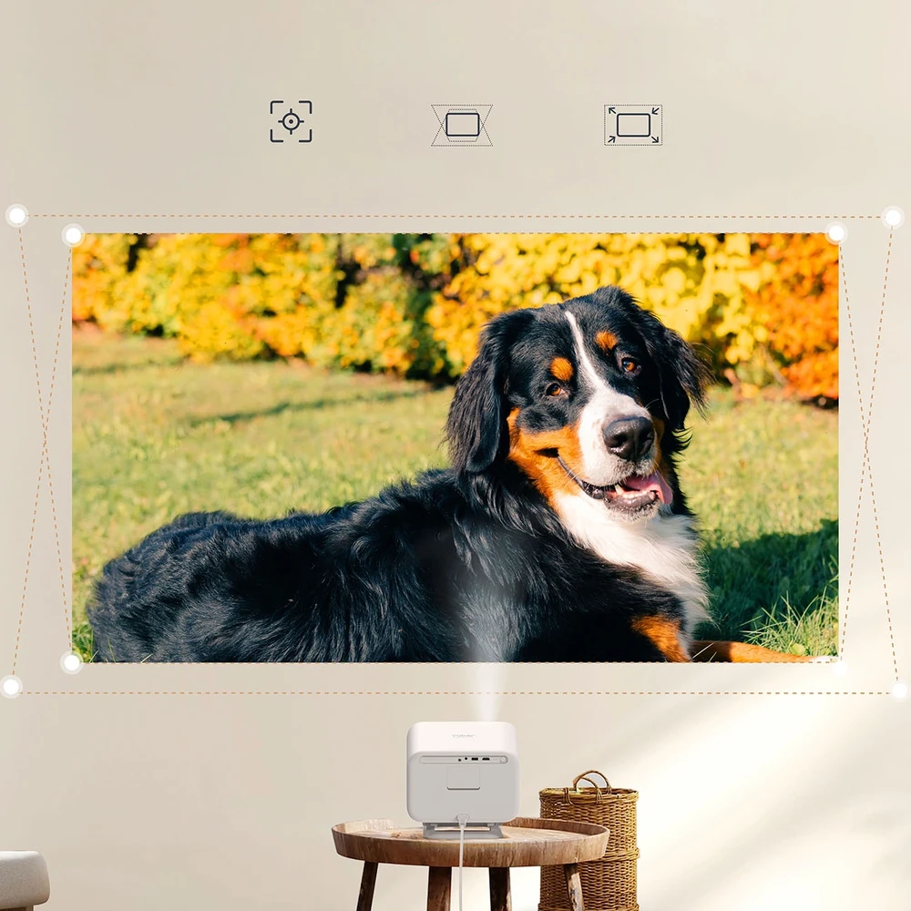 Yaber L2 Plus LCD FullHD 1080p Multimedia Projektorius su JBL kolonėlėmis – gelsvas