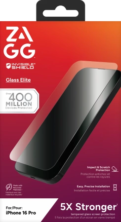 ZAGG InvisibleShield Glass Elite, skirtas iPhone 16 Pro