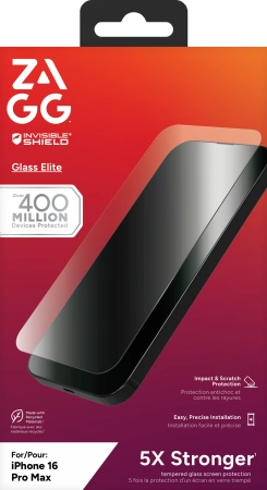 ZAGG InvisibleShield Glass Elite, skirtas iPhone 16 Pro Max