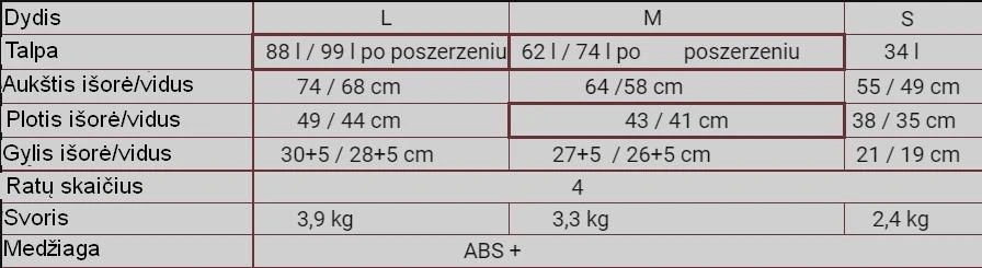 Kelioninis Didelis juodas lagaminas Wings 2011