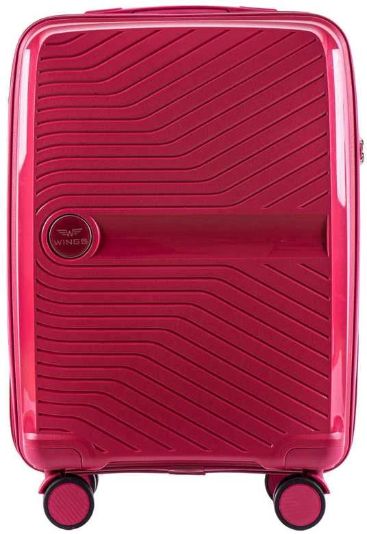 Kelioninis Didelis raudonas (rose red) lagaminas Wings DQ181-04