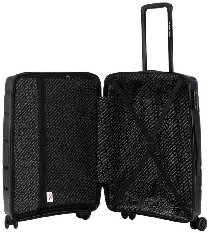 Kelioninis Lagaminas Wings L dydis HWF03 "šampaninis"