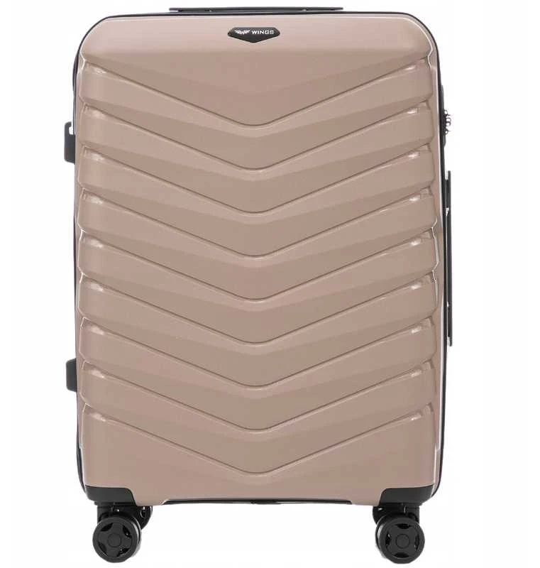 Kelioninis Lagaminas Wings M dydis PHX02 "šampaninis"