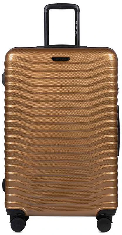 Kelioninis Nedidelis lagaminas Wings PC140 aukso spalvos