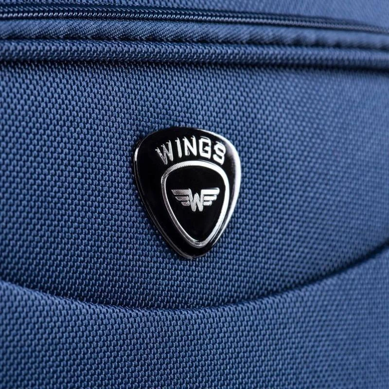 Kelioninis Vidutinio dydžio su 2 ratukais t.žalias lagaminas Wings BS6802-2