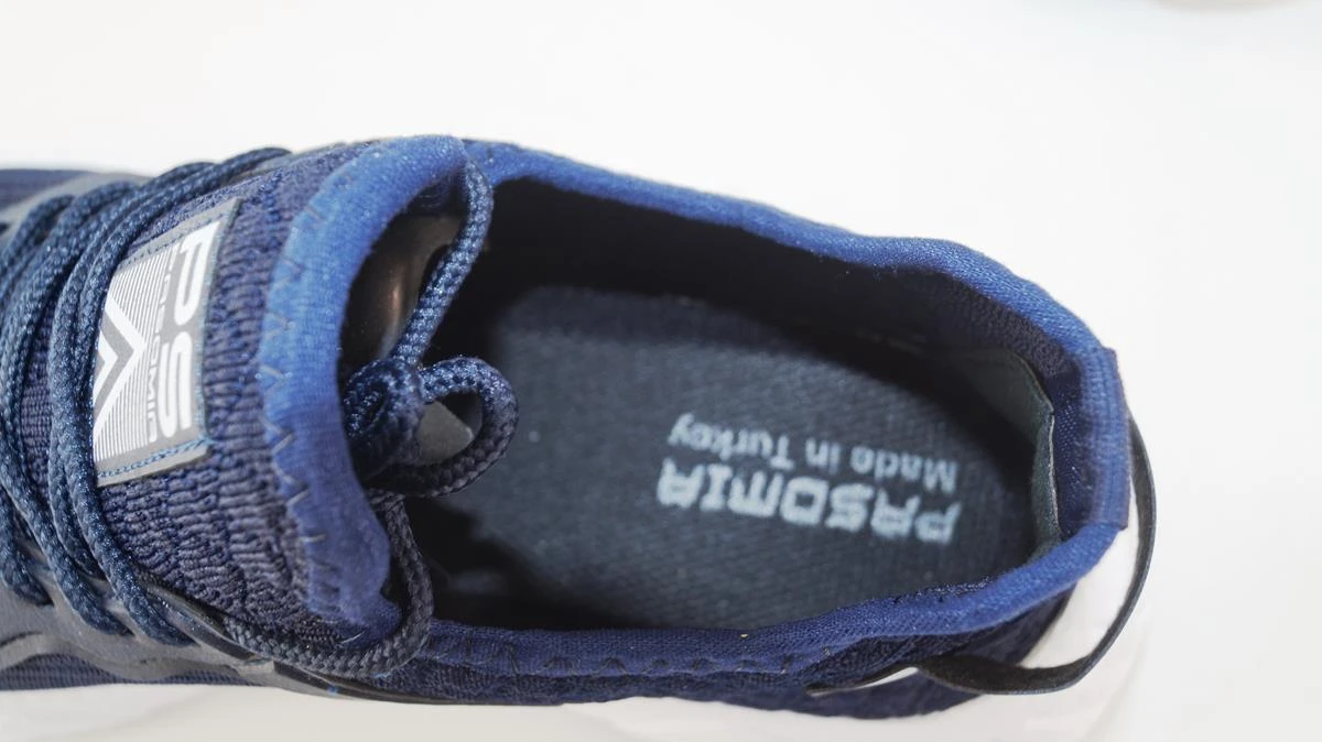 Mėlyni įspiriami Pasomia medžiaginiai sportiniai bateliai 0622