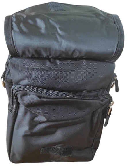 New Berry Nedidelė juoda pluoštinė vyriška rankinė per petį 1032