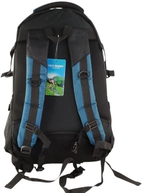 Talpi juoda+mėlyna turistinė-sportinė NEW BERRY kuprinė 2251