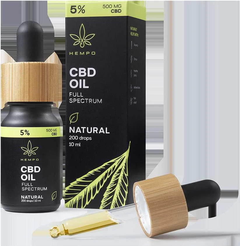 Hempo CBD aliejus 5% (pilno spektro)